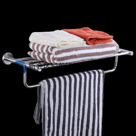简约现代 单层毛巾架卫生间多规格带杆浴巾架卫浴挂件套装批发
